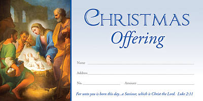 Picture of Christmas Unto is Born Offering Envelope