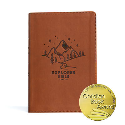 Picture of CSB Explorer Bible for Kids, Brown Mountains Leathertouch, Indexed