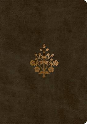 Picture of ESV Single Column Journaling Bible, Large Print (Trutone, Olive, Branch Design)