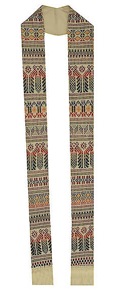 Picture of Fair Trade Tapestry Stoles. Available in Green, White, Red, Purple and Blue