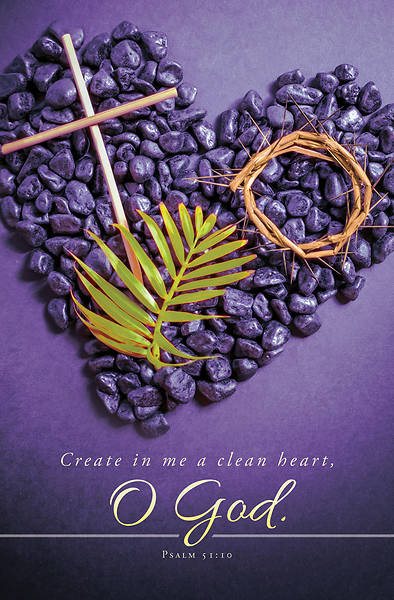 Picture of Create In Me A Clean Heart Lent Bulletin (Package of 100)