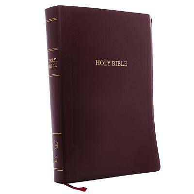 Picture of KJV, Reference Bible, Super Giant Print, Leather-Look, Burgundy, Red Letter Edition