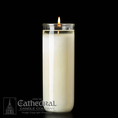 Picture of Cathedral Domus Christi 51% Beeswax 8-Day Glass Open Mouth Sanctuary Light