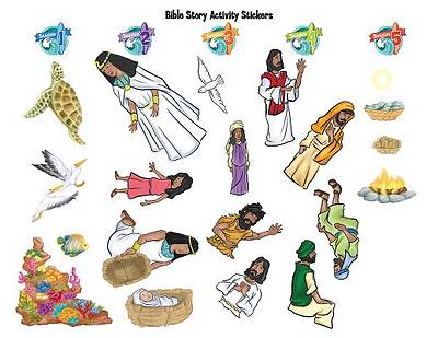 Picture of Vacation Bible School (VBS) 2016 Surf Shack Bible Story Activity Stickers