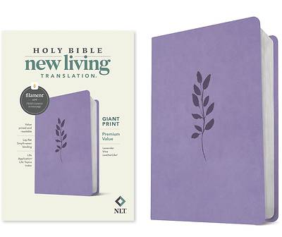 Picture of NLT Giant Print Premium Value Bible, Filament-Enabled Edition (Leatherlike, Lavender Vine)