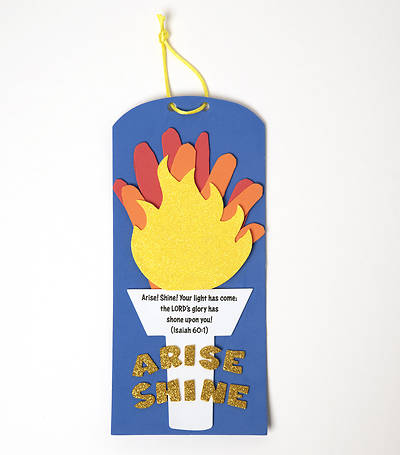 Picture of Vacation Bible School (VBS) 2021 Discovery on Adventure Island Arise! Shine! Handprint Kit (Pkg of 12)