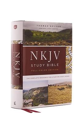 Picture of NKJV Study Bible, Hardcover, Full-Color, Red Letter Edition, Comfort Print