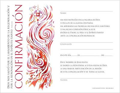 Picture of Certificado para Confirmación (Package of 12)