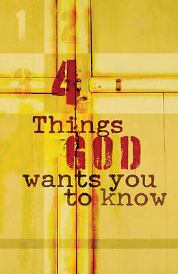 Picture of 4 Things God Wants You to Know (Pkg of 25)