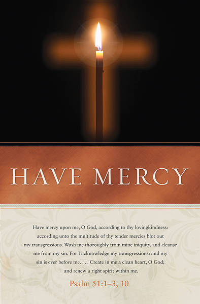 Picture of Have Mercy Ash Wednesday Regular Size Bulletin