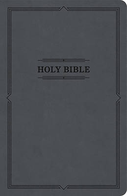 Picture of KJV Thinline Bible, Value Edition, Charcoal Leathertouch