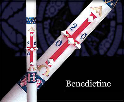 Picture of Benedictine Paschal Candle 51% Beeswax