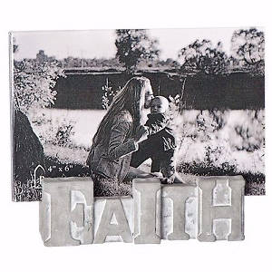 Picture of Faith Cement Photo Frame