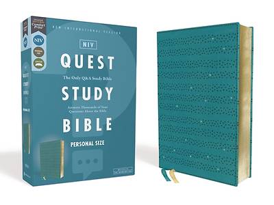 Picture of Niv, Quest Study Bible, Personal Size, Leathersoft, Teal, Comfort Print