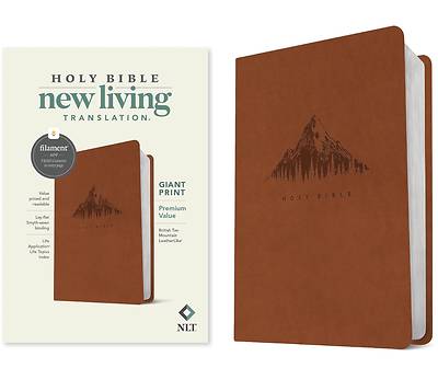 Picture of NLT Giant Print Premium Value Bible, Filament-Enabled Edition (Leatherlike, British Tan Mountain)