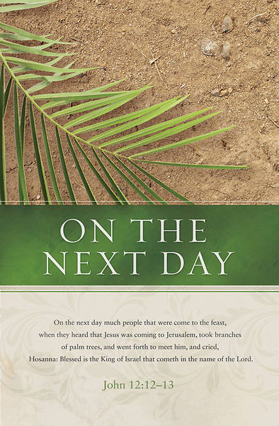 Picture of On The Next Day Palm Sunday Regular Size Bulletin
