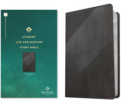 Picture of NLT Student Life Application Study Bible, Filament Enabled Edition (Red Letter, Leatherlike, Charcoal Gray Striped)