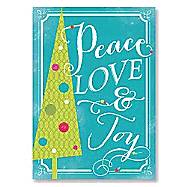 Picture of Peace Love Joy Tree Christmas Cards St/25