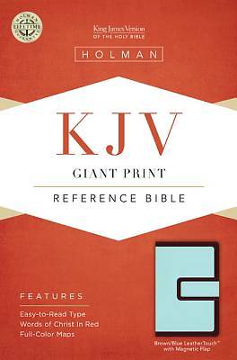 Picture of Giant Print Reference Bible-KJV-Magnetic Flap