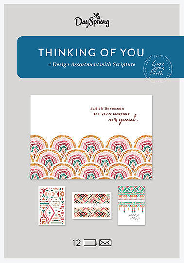 Picture of Thinking of You Boxed Cards Assorted (Box 12)