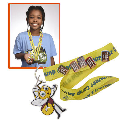 Picture of Vacation Bible School (VBS) 2024 Camp Firelight Scripture Treasure Lanyard (Pkg of 12)