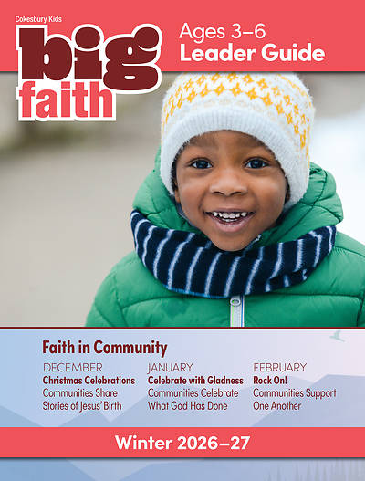 Picture of Cokesbury Kids Big Faith Winter 2026-27 Leader Guide Ages 3-6 Download