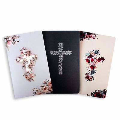 Picture of Journal-Floral Cross Design (Pk/3)
