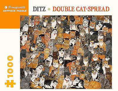 Picture of Ditz Double Cat-Spread 1000 Piece Jigsaw Puzzle
