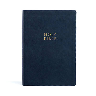 Picture of CSB Super Giant Print Reference Bible, Navy Leathertouch