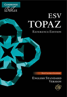 Picture of ESV Topaz Reference Bible, Cherry Red Calfskin Leather, Es675