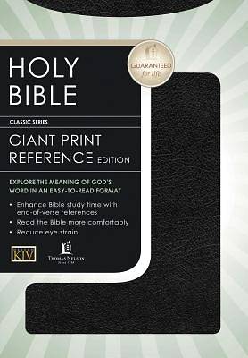 Picture of King James Version Giant Personal Size Bible Bonded Leather Black Indexed