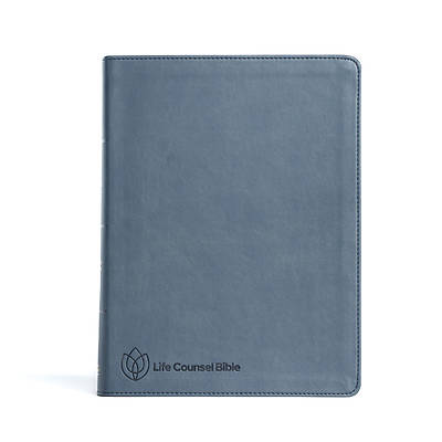 Picture of CSB Life Counsel Bible, Slate Blue Leathertouch