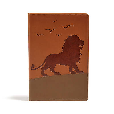 Picture of KJV One Big Story Bible, Brown Lion Leathertouch