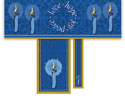 Picture of Advent Candles 3-Piece Parament Set