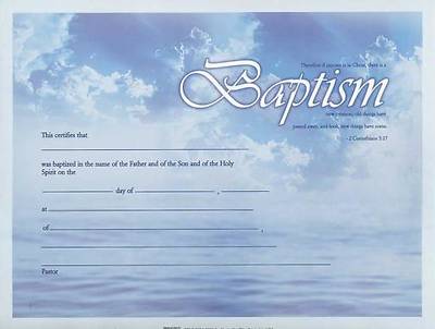 Picture of Certificates Baptism Package of 6