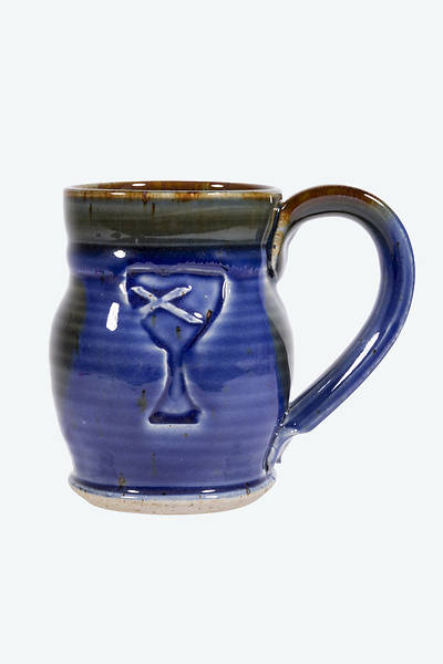 Picture of Disciples of Christ Barrel Shaped Ceramic Mug - Blue