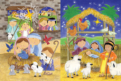Picture of Smiling Shepherds and Newborn King Advent Calendars  Pkg of 6