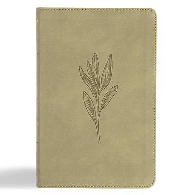 KJV Thinline Bible, Sage Suedesoft Leathertouch