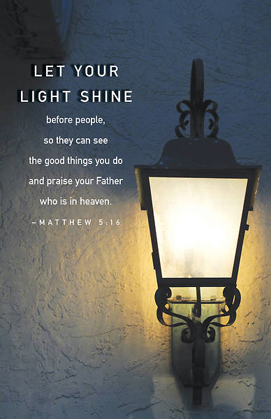 Picture of Let Your Light Shine Scripture Series Bulletin (Pkg of 50)