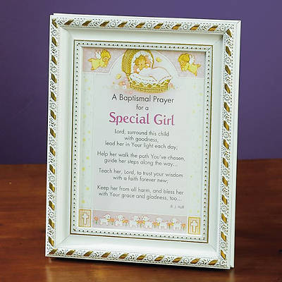 Picture of Baptismal Prayer for a Special Girl Print