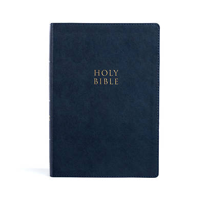 Picture of CSB Super Giant Print Reference Bible, Navy Leathertouch, Indexed