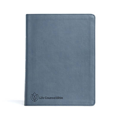 Picture of CSB Life Counsel Bible, Slate Blue Leathertouch, Indexed
