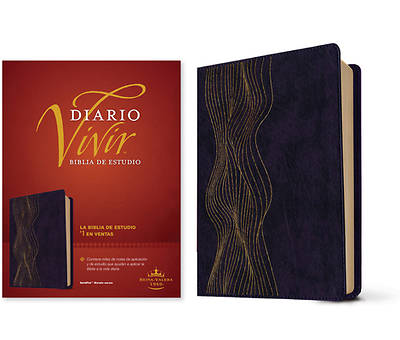 Picture of Biblia de Estudio del Diario Vivir Rvr60 (Sentipiel, Morado Oscuro, Letra Roja)