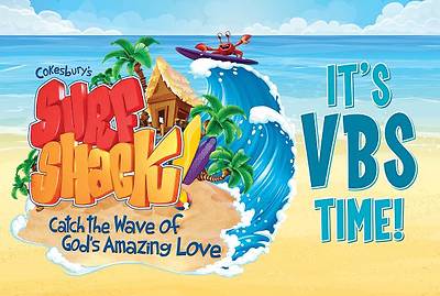 Picture of Vacation Bible School (VBS) 2016 Surf Shack Invitation Postcards (Pkg of 25)