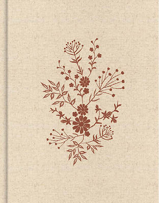 Picture of KJV Notetaking Bible, Expanded Reference Edition, Cream/Floral Cloth Over Board