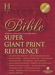Picture of Super Giant Print Reference Bible-HCSB