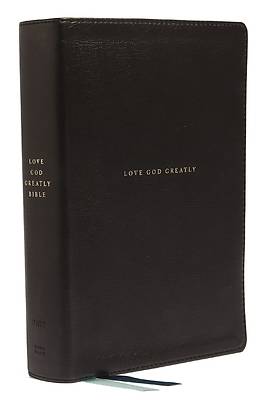 Picture of Net, Love God Greatly Bible, Genuine Leather, Black, Thumb Indexed, Comfort Print