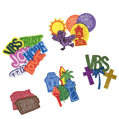 Picture of Vacation Bible School (VBS) 2021 Discovery on Adventure Island Stay-Put Stickers (Pkg of 500)