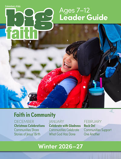Picture of Cokesbury Kids Big Faith Winter 2026-27 Leader Guide Ages 7-12 Download