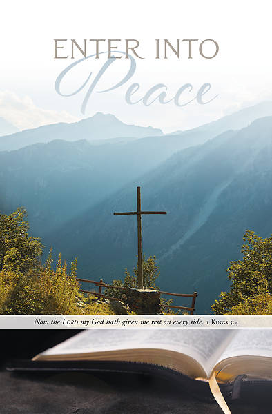 Picture of Enter Into Peace Funeral Bulletin (Package of 100)